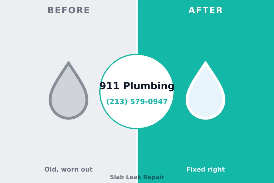 Before and after: plumbing repair Salem, SD